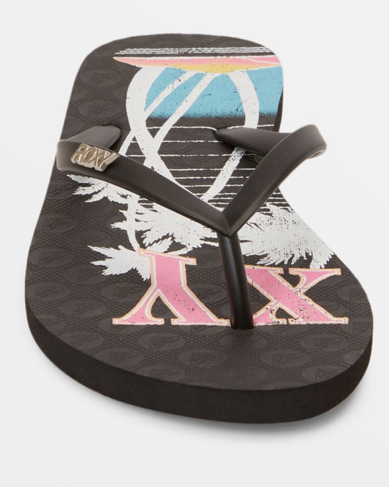 Roxy Viva Stamp Flip Flops | 52740-VBKO