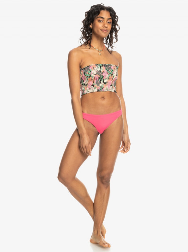 Roxy Warm Waters Ruched Bandeau Tops | 58264-NAVE