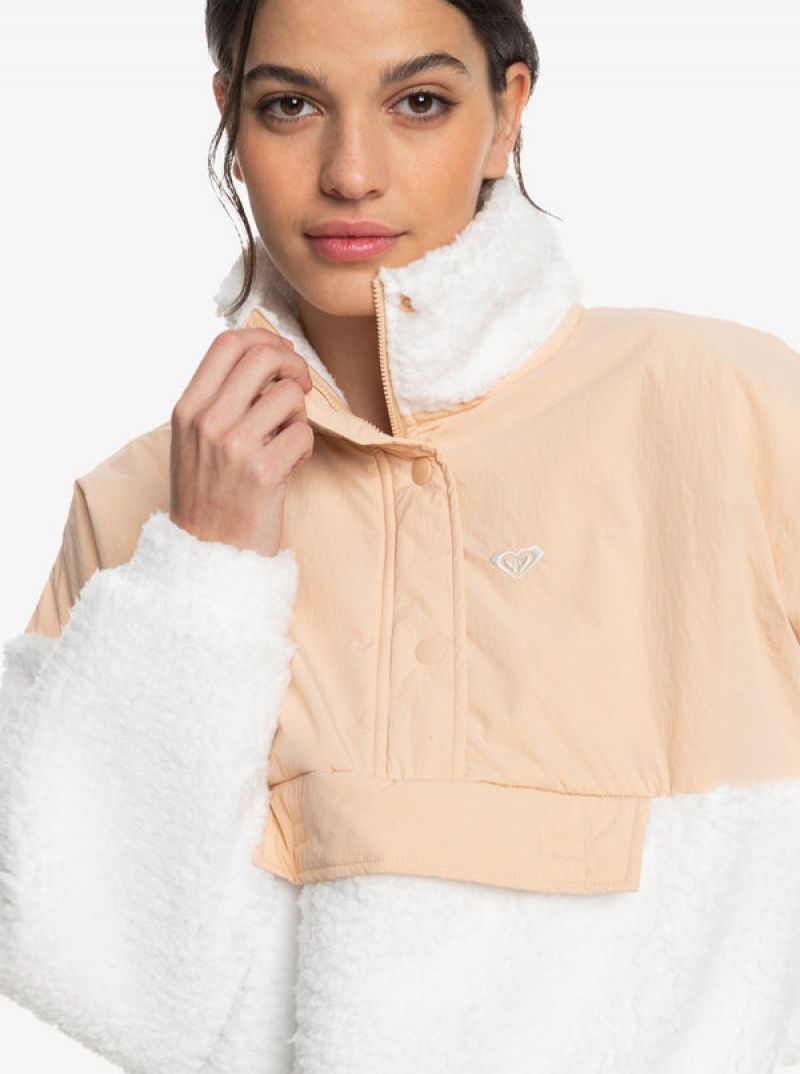 Roxy Waves Of Warmth Half-Zip Mock Neck Fleece Hoodie | 48309-ZKBM