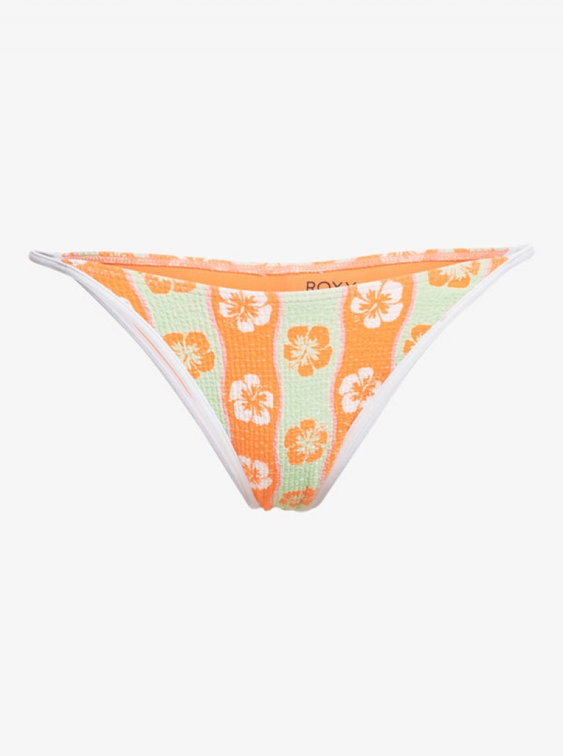 Roxy Wavy Babe Cheeky Bikini Bottoms | 76483-QOXY