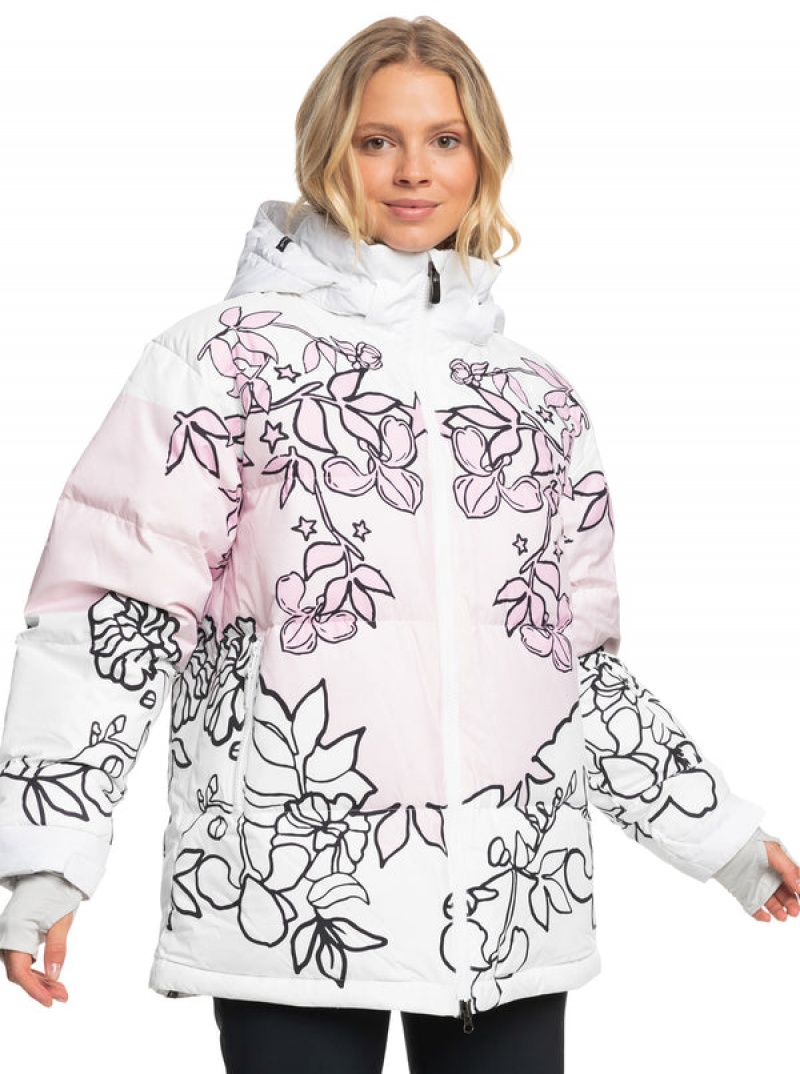 Roxy X Rowley Puffer Technical Snowboard Jackets | 75421-AJNL