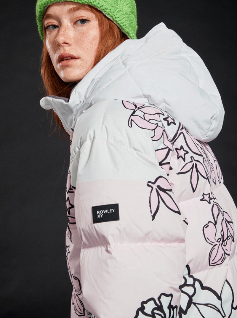 Roxy X Rowley Puffer Technical Snowboard Jackets | 75421-AJNL